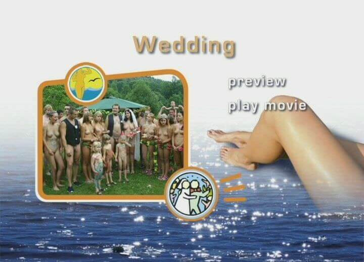 A wedding in a nudist collective - Nudism is an expression of freedom and individuality