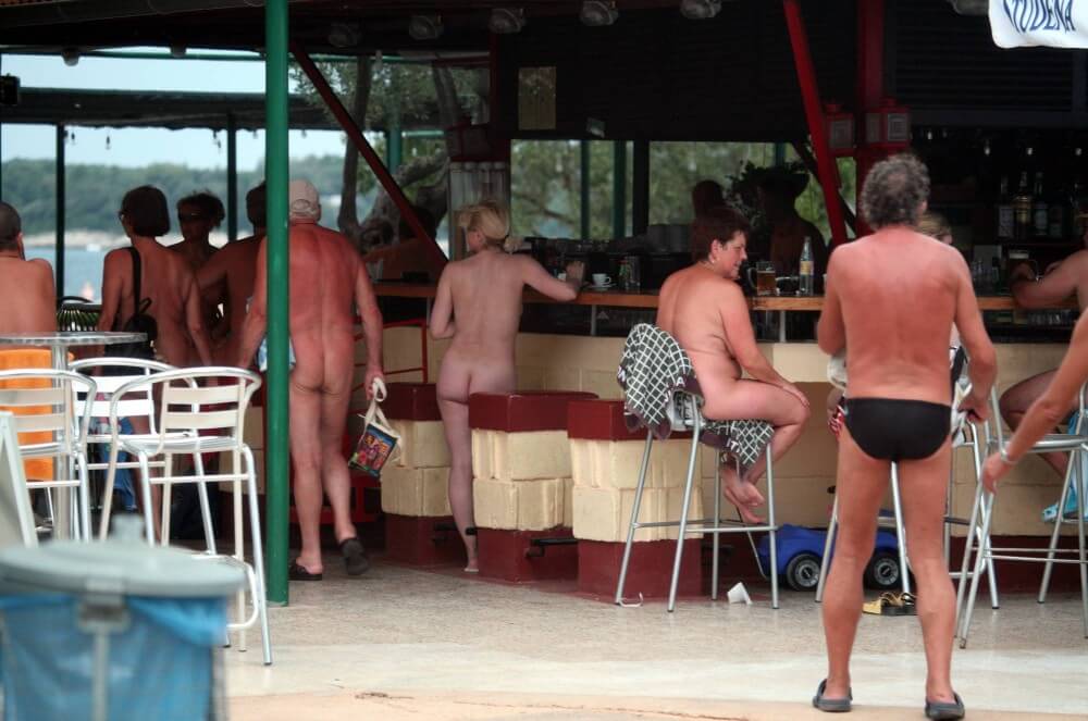 Outdoor diner view - The nature of nudism provides strength and inspiration