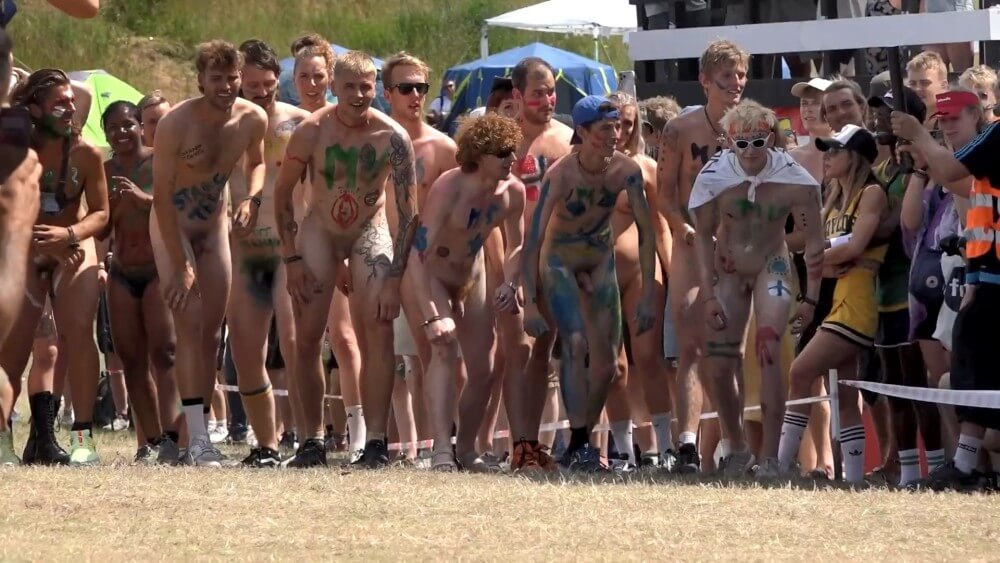 Roskilde Festival Full HD video - Nudity in naturism is a way to experience freedom and harmony