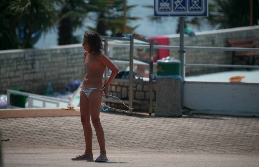 Naturist Pool Walkaround pics - Naturism teaches us to accept and respect ourselves and others without inhibition