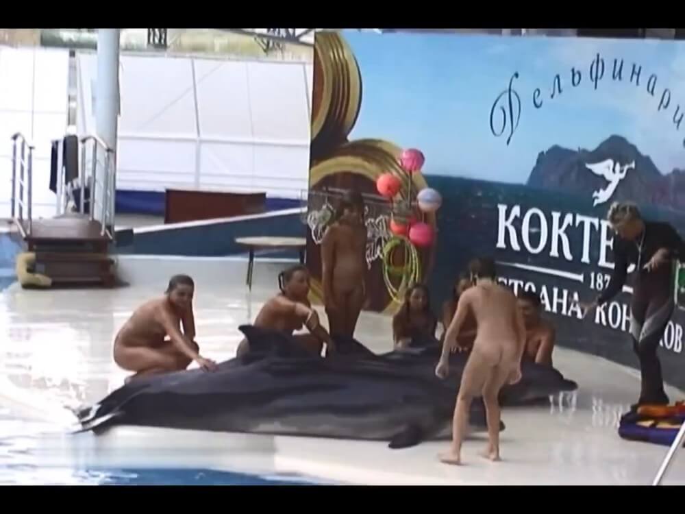 Relaxing at the dolphinarium - Naturism helps overcome fears and insecurities