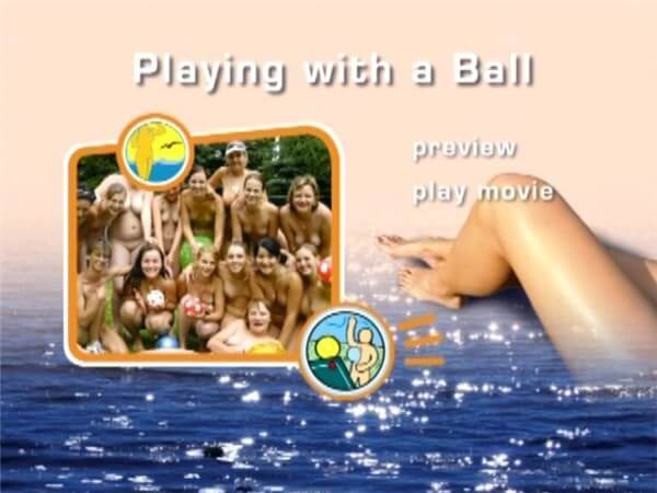 Naturist Freedom: Playing with a ball - In nude recreation, harmony with nature and inner balance are important