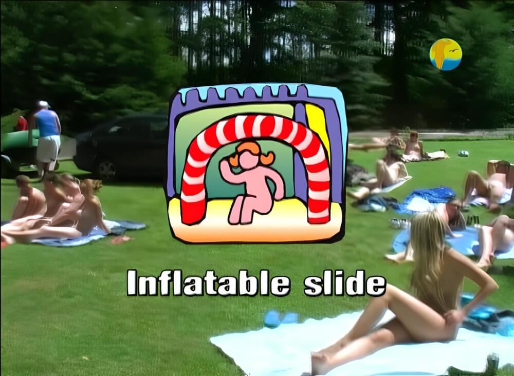 Naturist: Freedom: Inflatable Slide - Naturalness requires openness