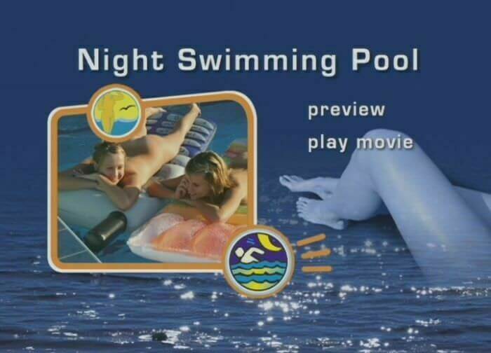 Naturist Freedom: Night swimming pool - It strives for inner balance—not being afraid to be naked among those like you